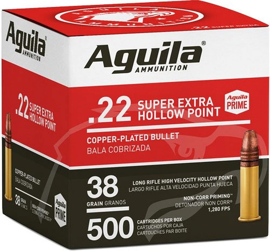 AGUILA .22 LR HV HP 38 GR 500 PACK
