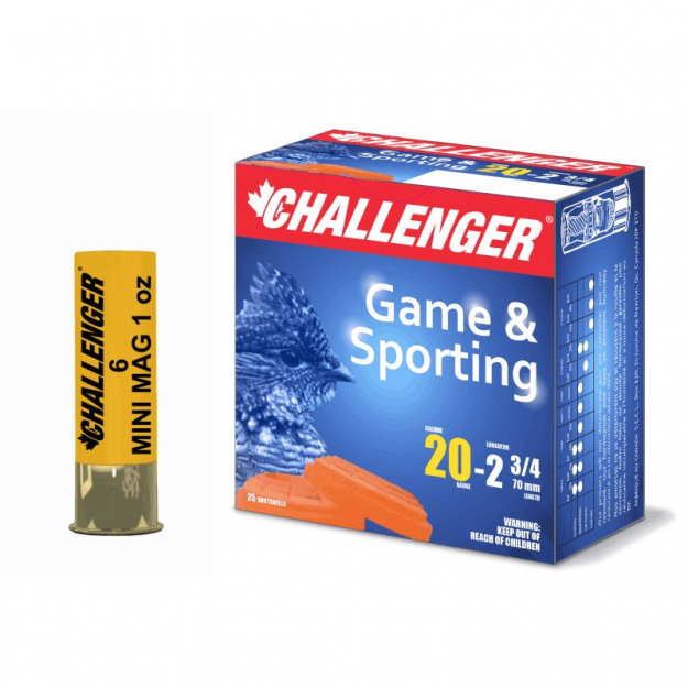 20 GA. 2.75" 1OZ. #6 LEAD SHOT