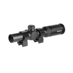 TRU•BRITE™ 30 HUNTER 1-4X24 / 30MM / CIRCLE DUPLEX RETICLE / WEAVER-STYLE RINGS / BLACK