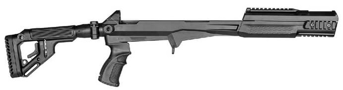 FAB DEFENSE SKS FULL CHASSIS CONVERSION KIT W/ UAS FOLDING BUTTS BLK