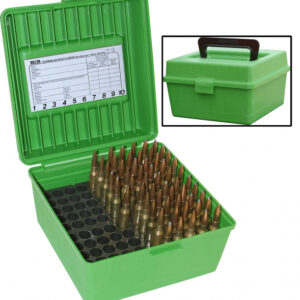 FLIPTOP 100RD MAGNUM RIFLE AMMO CASE GREEN