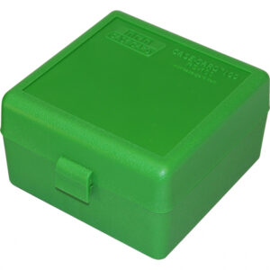 FLIPTOP 100RD SMALL RIFLE AMMO CASE CLR GREEN