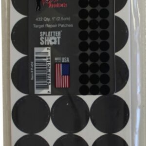 SPLATTER SHOT 1" REPAIR PATCHES BLACK 216/PKG