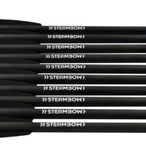 STEAMBOW AR-Series – Heavy Carbon-Target Arrows 10PK