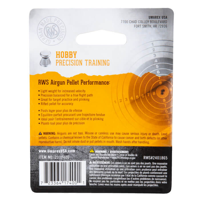 RWS HOBBY .177 AIRGUN PELLET 300 CT - Image 2