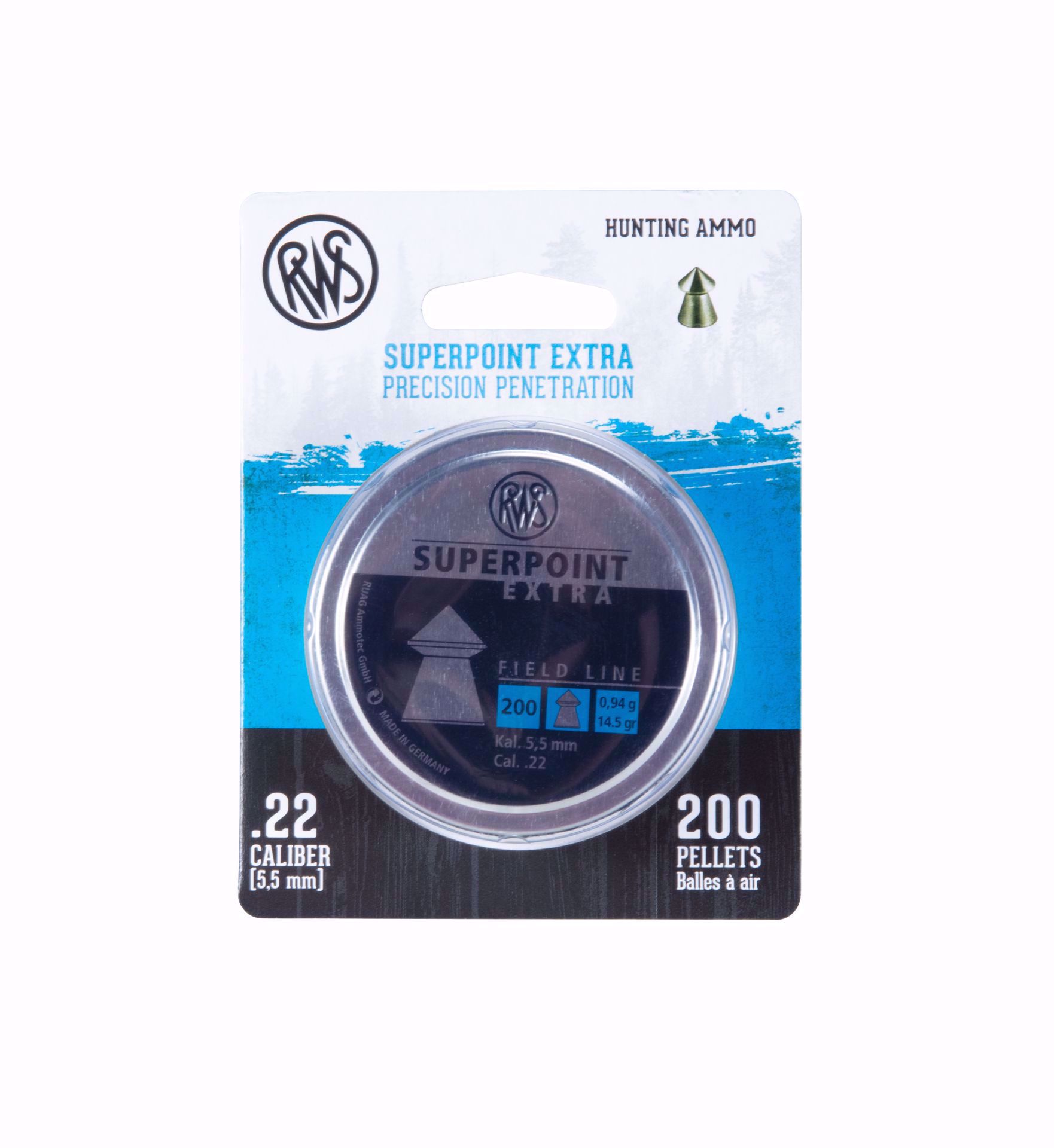 RWS SUPERPOINT EX .22 200 CT BLISTER - Image 2