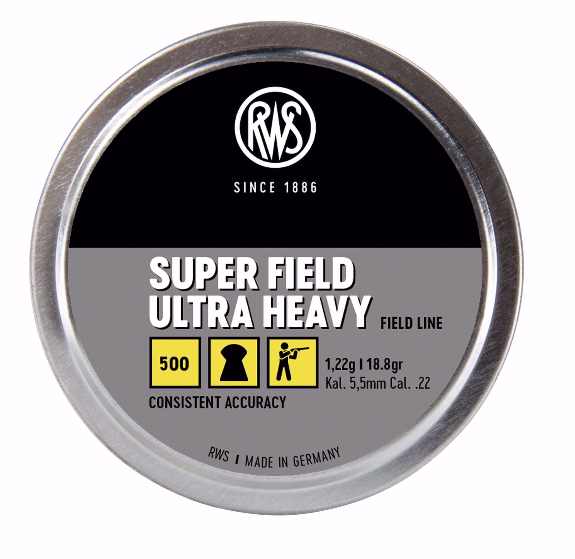 RWS SUPERFIELD ULTRA HEAVY DOMED .22-500CT - Image 2