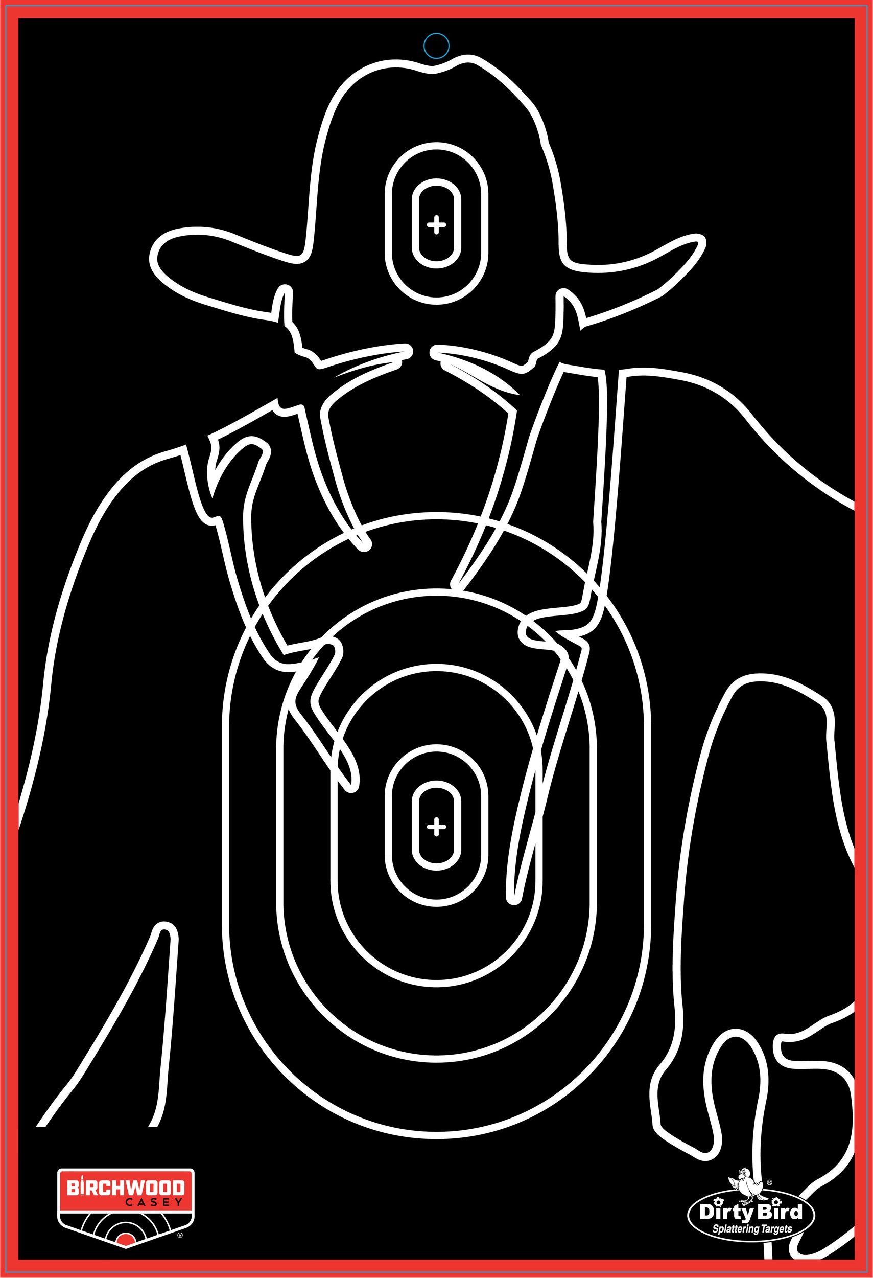 DIRTY BIRD GUNSLINGER SILO TARGET 12"X18" 6/PKG