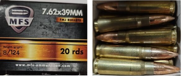 RUAG 7.62X39 124GR FMJ 20 ROUND BOX - Image 6