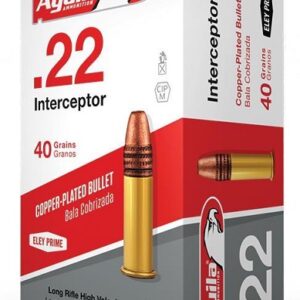 AGUILA .22LR INTERCEPTOR Copper Plated Solid Point 40 GR