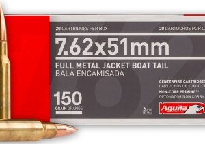 AGUILA 7.62X51 MM (308 Win) 150GR FMJBT