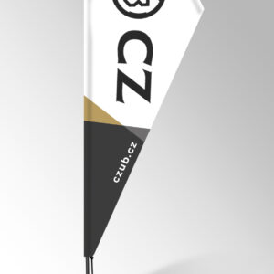 CZ BEACH FLAG CZ LOGO 310X60CM