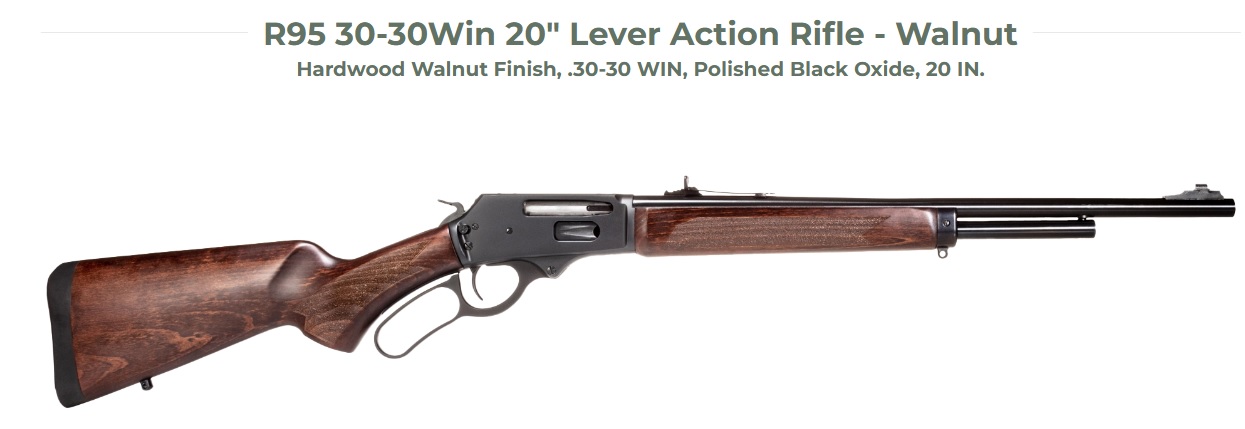 ROSSI R95 3030Win 20″ Hardwood Walnut Finish