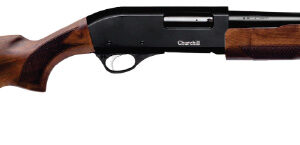 CHURCHILL PUMP 12GA 3” 12.6” BRL, WOOD STOCK