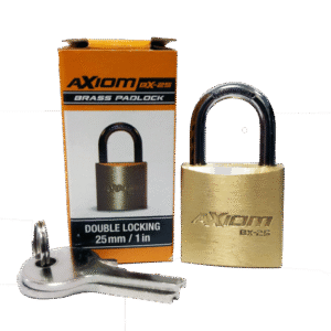 AXIOM BRASS 25MM PADLOCK