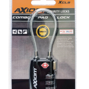 AXIOM COMBINATION CABLE LOCK TSA ACCEPTED