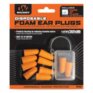 FOAM EAR PLUGS 5 PAIRS